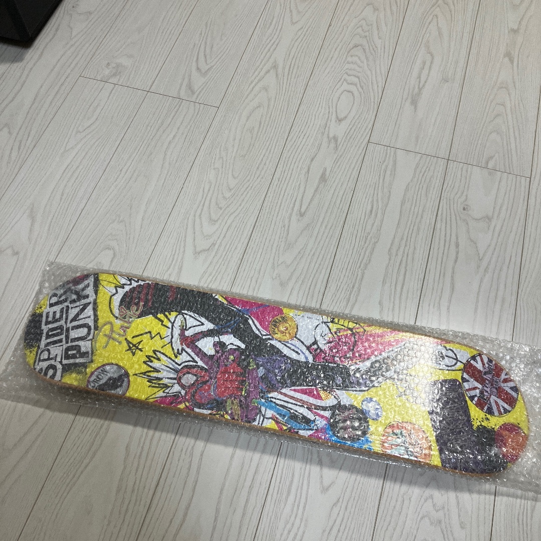 MARVEL - スパイダーマンmarvelマーベルくじ新品未使用ラストワン賞スケートボードデッキ