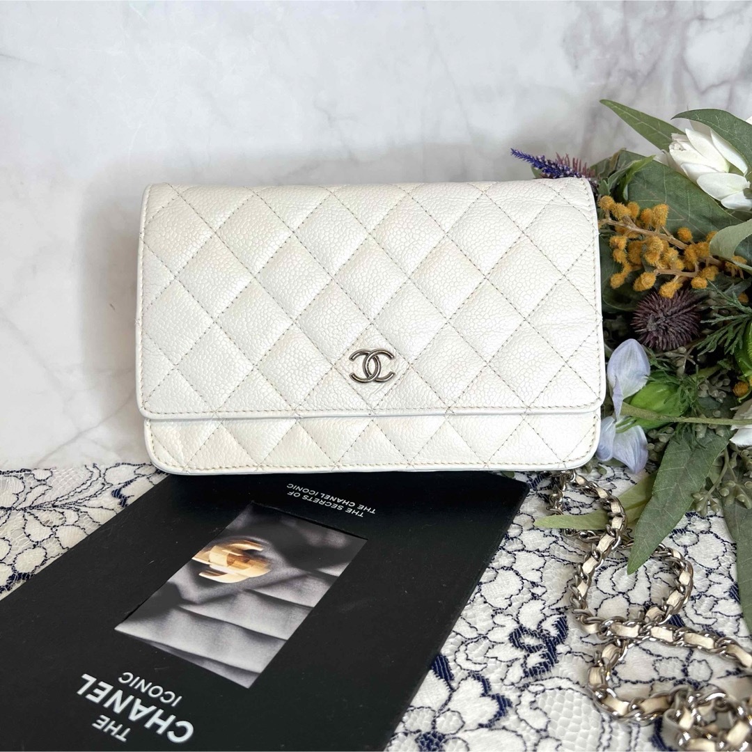 CHANEL シャネル【美品】チェーンウォレット キャビアスキン マトラッセ | フリマアプリ ラクマ