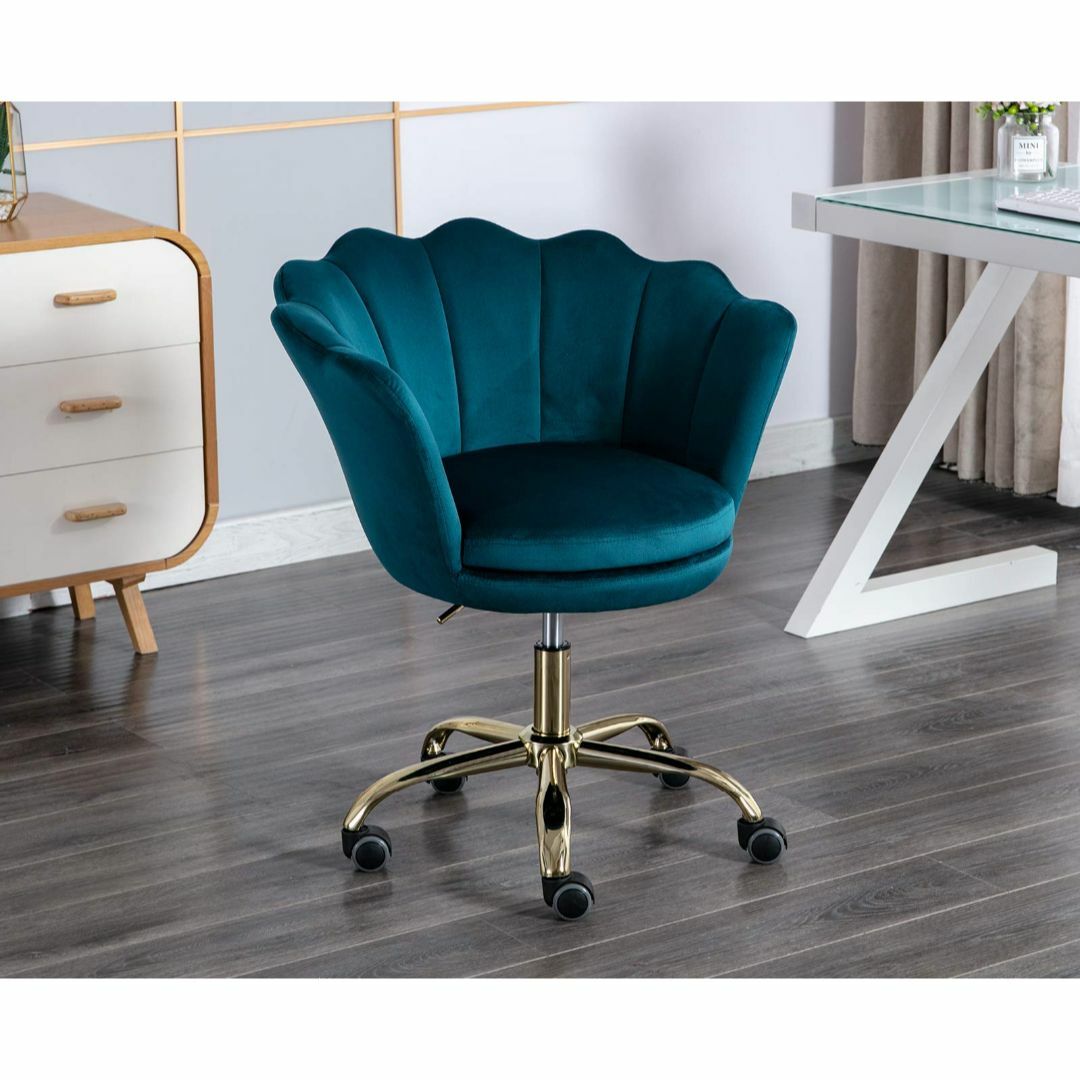 【色: ブルー】Kmax オフィスチェア 椅子 おしゃれ 在宅ワーク デスクチェオフィス家具