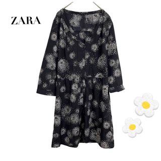 ザラ(ZARA)のZARA  ドット  花火   ドライフラワー  ワンピース  チュニック  M(チュニック)