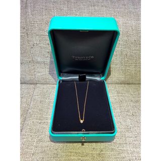 ティファニー(Tiffany & Co.)のTiffany ローズゴールド　一粒ダイヤモンドネックレス(ネックレス)