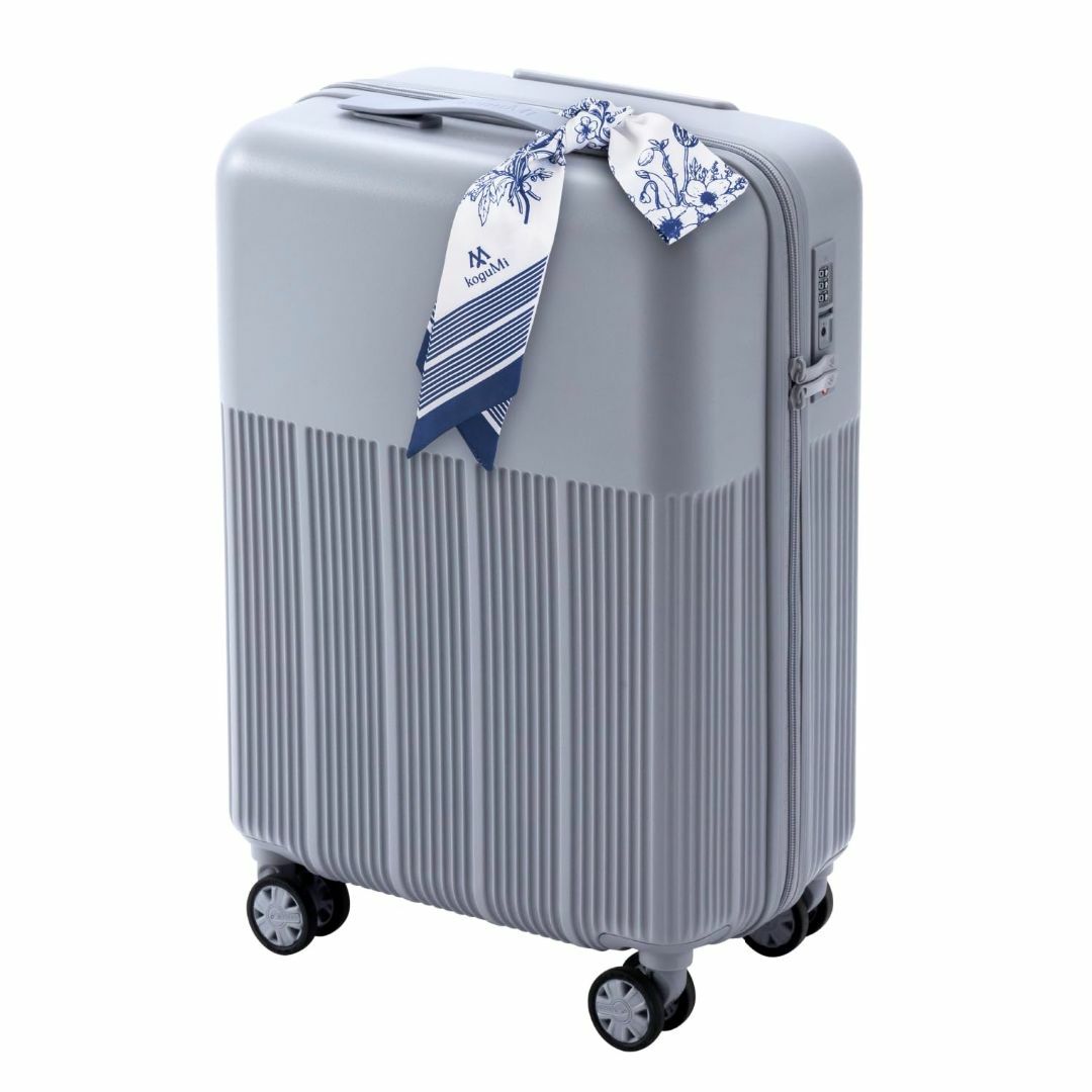 【色: グレー】[koguMi] スーツケース RPO素材 超軽量2.0kg 日