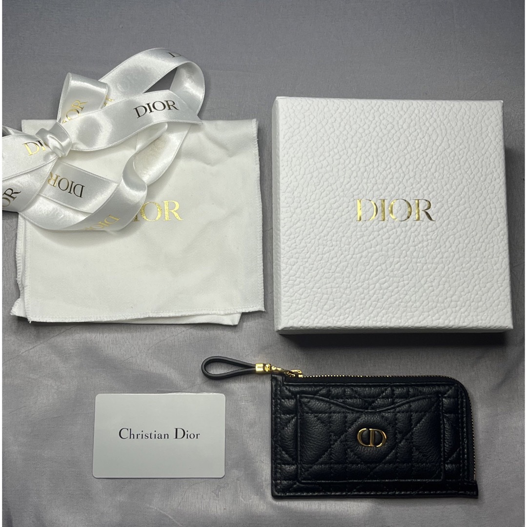 ファッション小物Dior CARO COSMOS ジップ　カードホルダー