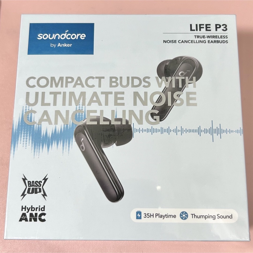 新品未開封 ブラック Anker Soundcore Life P3  スマホ/家電/カメラのオーディオ機器(ヘッドフォン/イヤフォン)の商品写真
