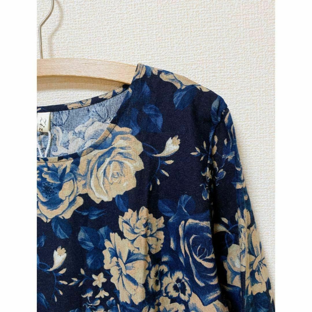 マキシ丈 ワンピース♡レディース♡ゆったり 体型カバー 花柄♡2XL レディースのワンピース(ロングワンピース/マキシワンピース)の商品写真