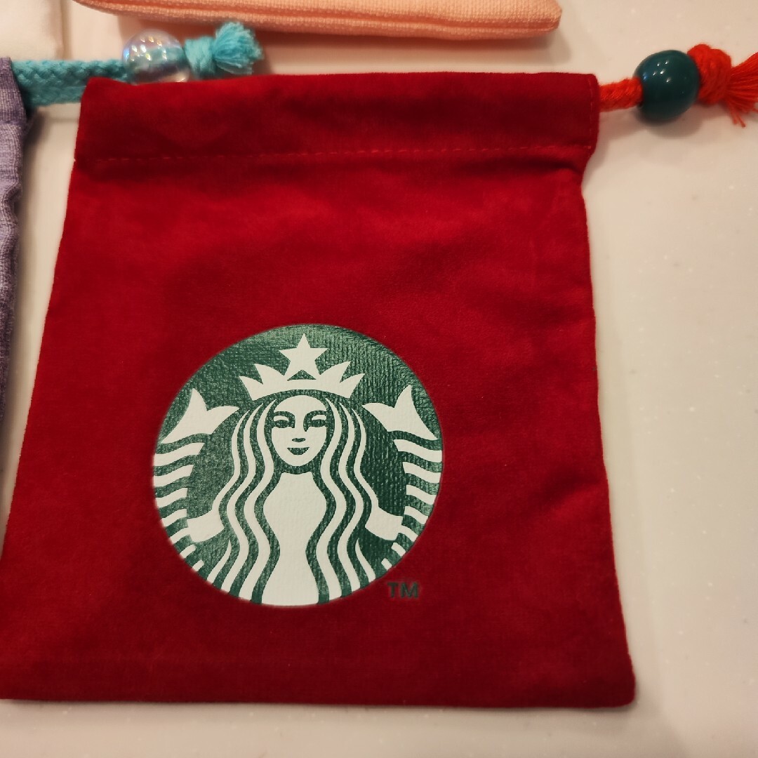 Starbucks(スターバックス)のスタバ ミニカップについていた ミニ巾着 セット売り レディースのファッション小物(ポーチ)の商品写真