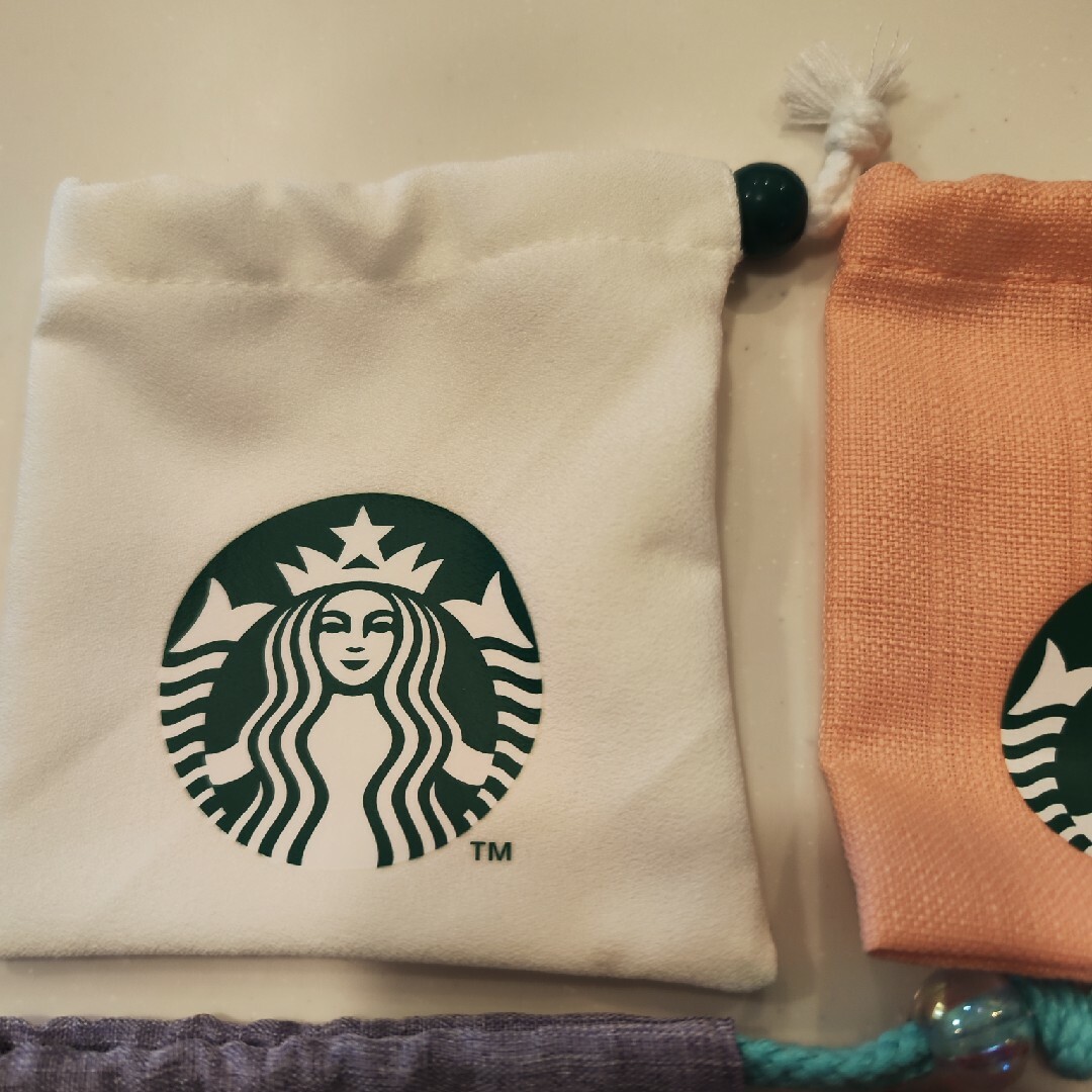 Starbucks(スターバックス)のスタバ ミニカップについていた ミニ巾着 セット売り レディースのファッション小物(ポーチ)の商品写真