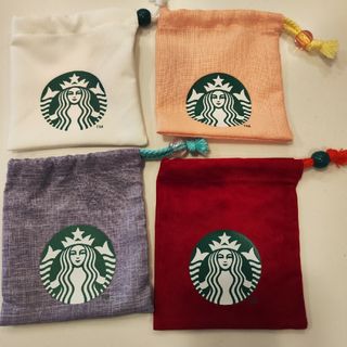 スターバックス(Starbucks)のスタバ ミニカップについていた ミニ巾着 セット売り(ポーチ)