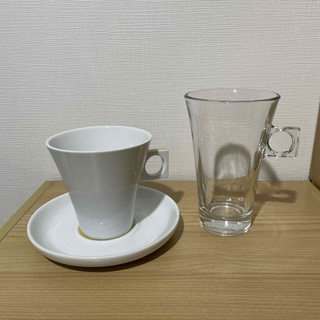ネスカフェ - ネスカフェ　ドルチェグスト　カップ＆ソーサー　グラス