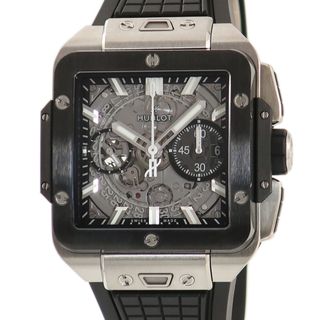 ウブロ(HUBLOT)のウブロ  スクエア バン ウニコ チタニウム セラミック 821.NM.(腕時計(アナログ))