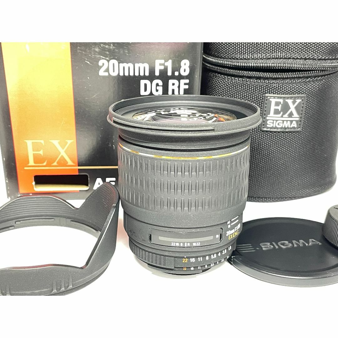 SIGMA(シグマ)のシグマ 20mm F1.8 EX DG ASPHERICAL ニコン スマホ/家電/カメラのカメラ(レンズ(単焦点))の商品写真