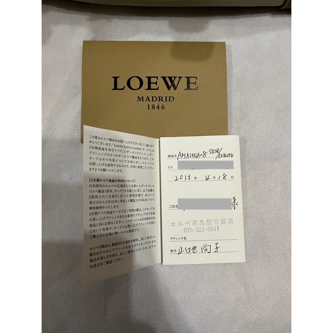 Loewe ロエベ　アマソナ28 トリコロール レディースのバッグ(ハンドバッグ)の商品写真