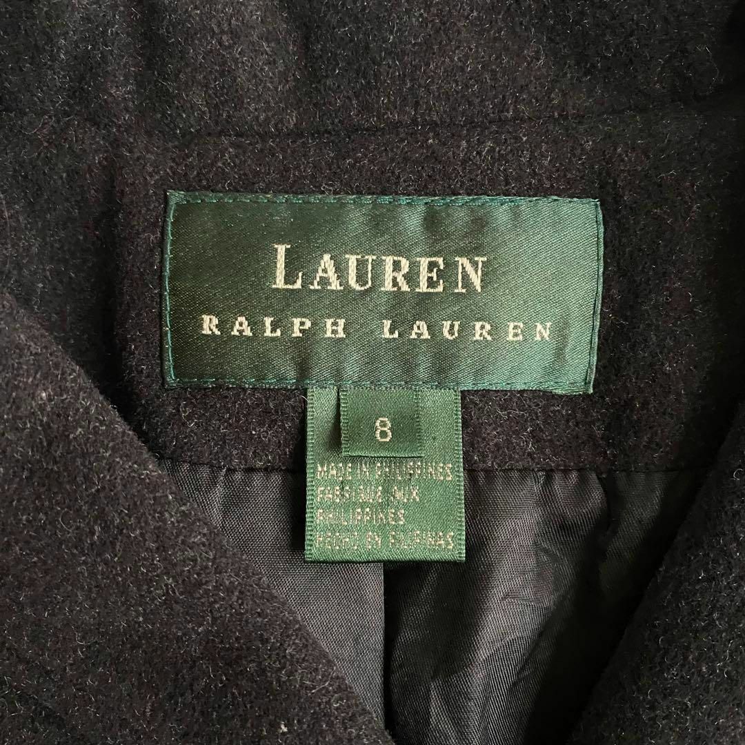 Ralph Lauren(ラルフローレン)のローレンラルフローレンのウールジャケット黒　レディースM レディースのジャケット/アウター(その他)の商品写真