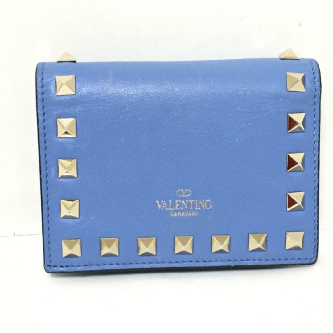 valentino garavani - バレンチノガラバーニ 2つ折り財布 ブルーの通販