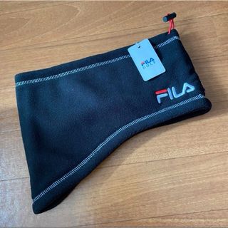 フィラ(FILA)の新品 FILA 黒フリース ネックウォーマー メンズ(ネックウォーマー)