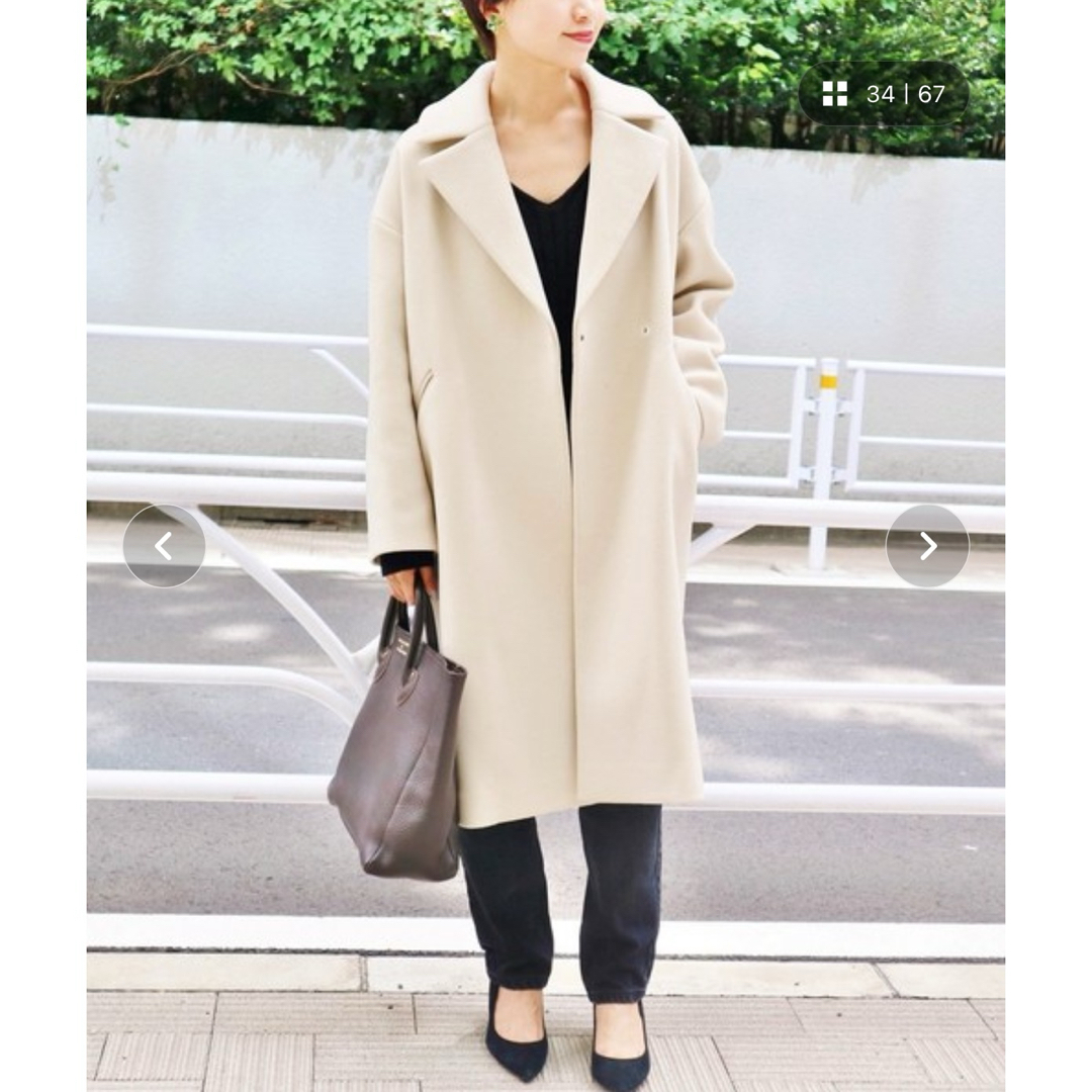 IENA MANTECO オーバーチェスターコート ナチュラル IENA MANTECO オーバーチェスターコート ナチュラル
