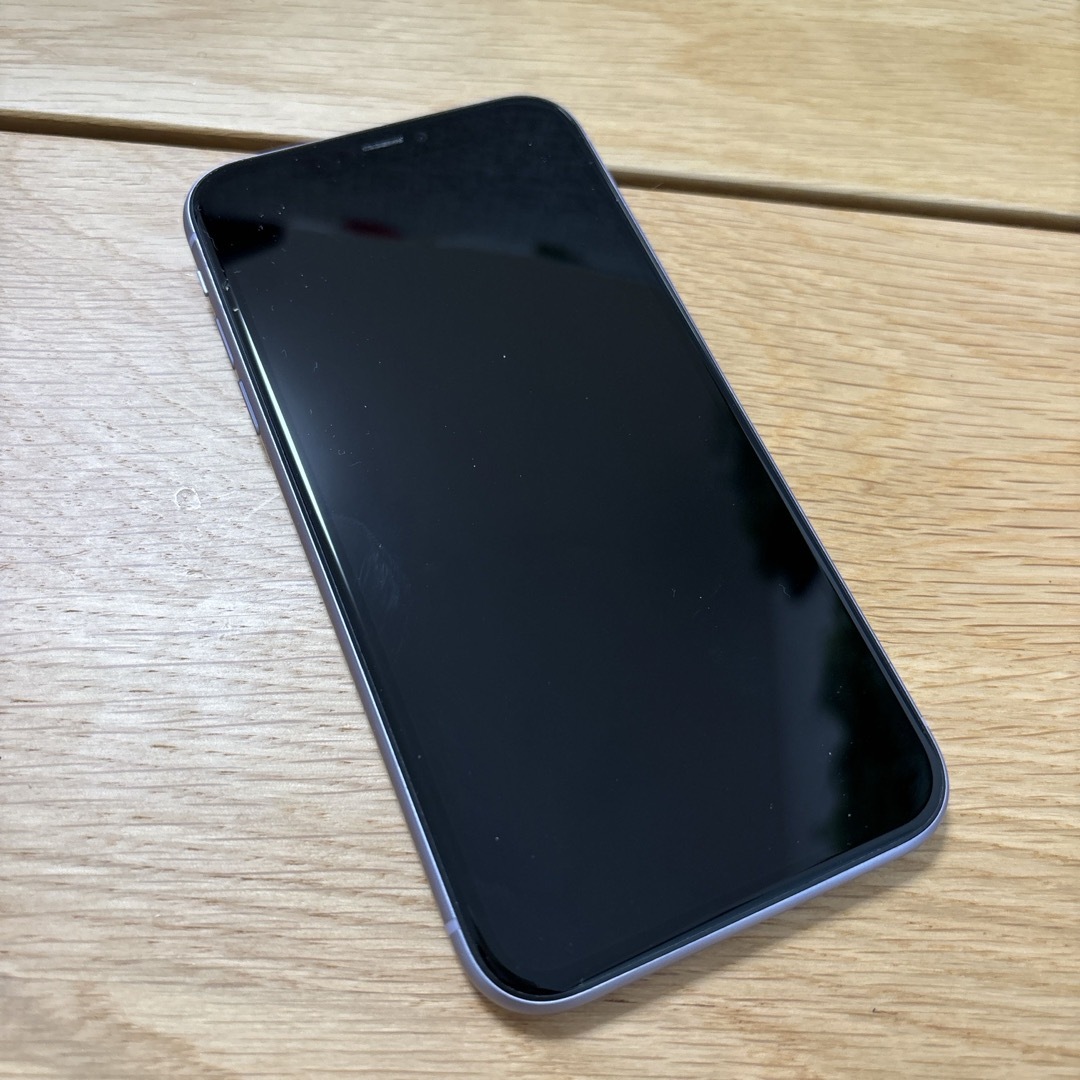 [美品]iphone11パープル64GB SIMフリー1711