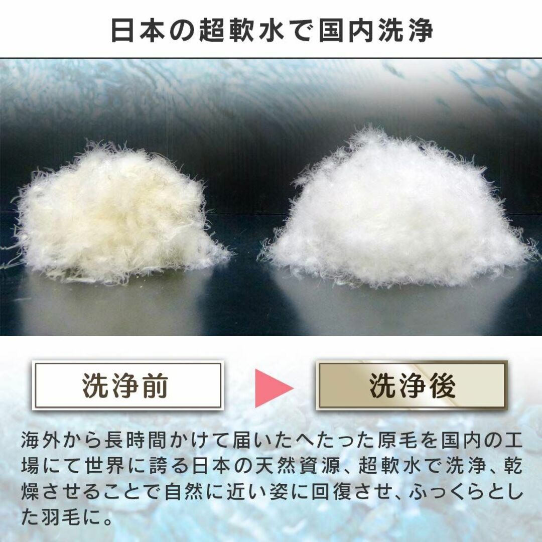 西川(Nishikawa) 羽毛布団 掛け布団 ふとん シングル レッド ダウン インテリア/住まい/日用品の寝具(シーツ/カバー)の商品写真