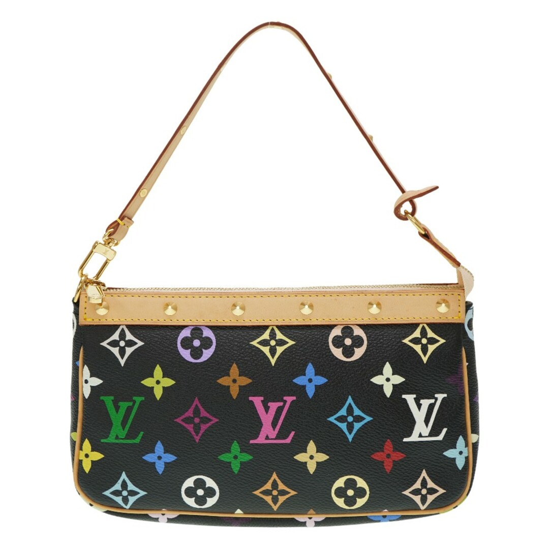 LOUIS VUITTON(ルイヴィトン)の新品同様 ルイヴィトン モノグラム マルチカラー アクセソワール M92648 ノワール アクセサリーポーチ 黒 ブラック LV 0060【中古】LOUIS VUITTON レディースのファッション小物(ポーチ)の商品写真