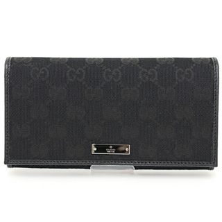 Gucci - グッチ GUCCI ロングウォレット 二つ折り長財布 ロゴプレート