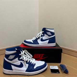 ジョーダン(Jordan Brand（NIKE）)のAIR JORDAN 1 RETRO HIGH STORM BLUE(スニーカー)