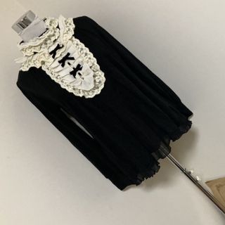 アクシーズファム(axes femme)のアクシーズファムベロアレースシフォンプリーツシフォン長袖プルオーバートップス(シャツ/ブラウス(長袖/七分))