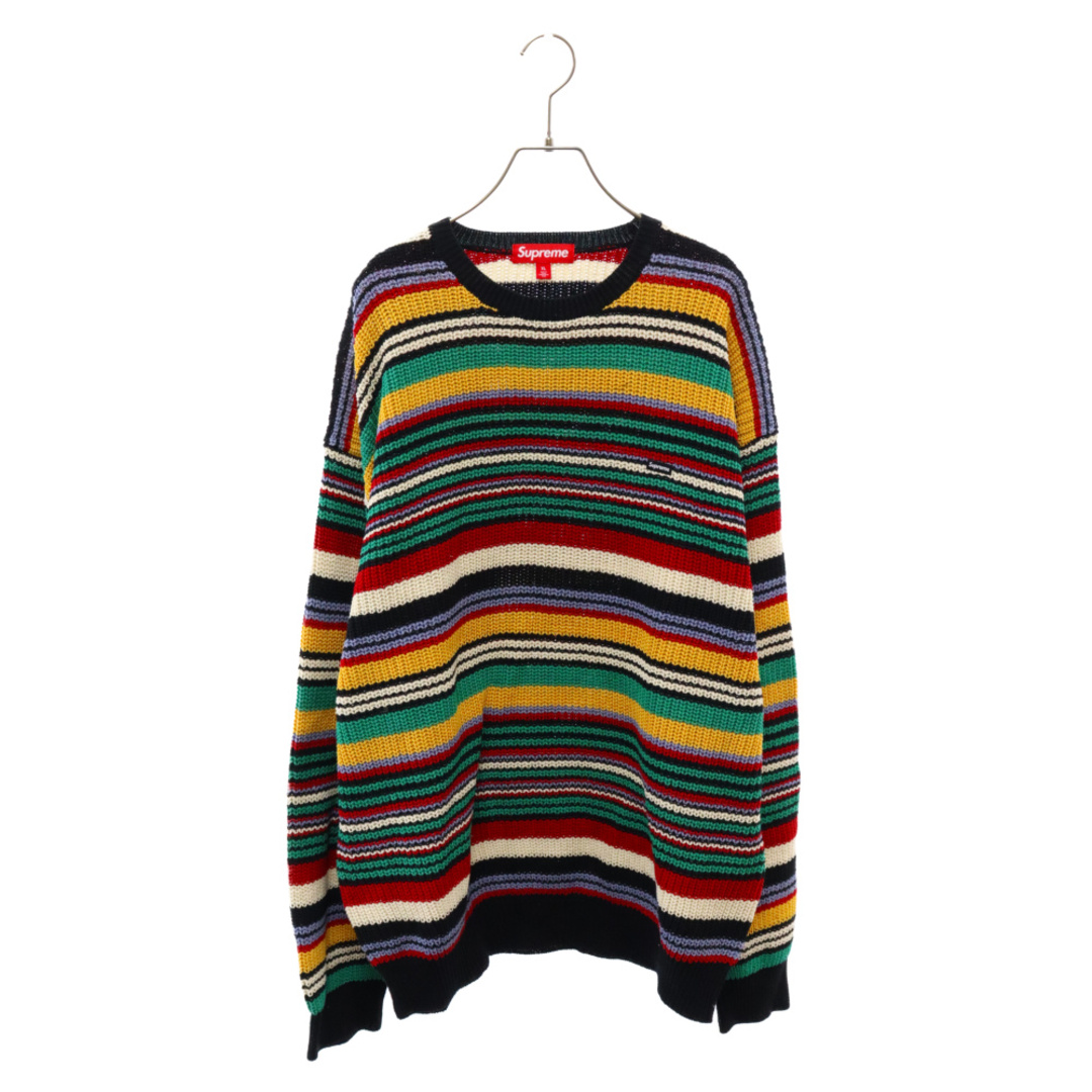 SUPREME シュプリーム 23AW Small Box Ribbed Sweater スモールボックスロゴ リブ ニットセーター 長袖 マルチカラー59センチ袖丈