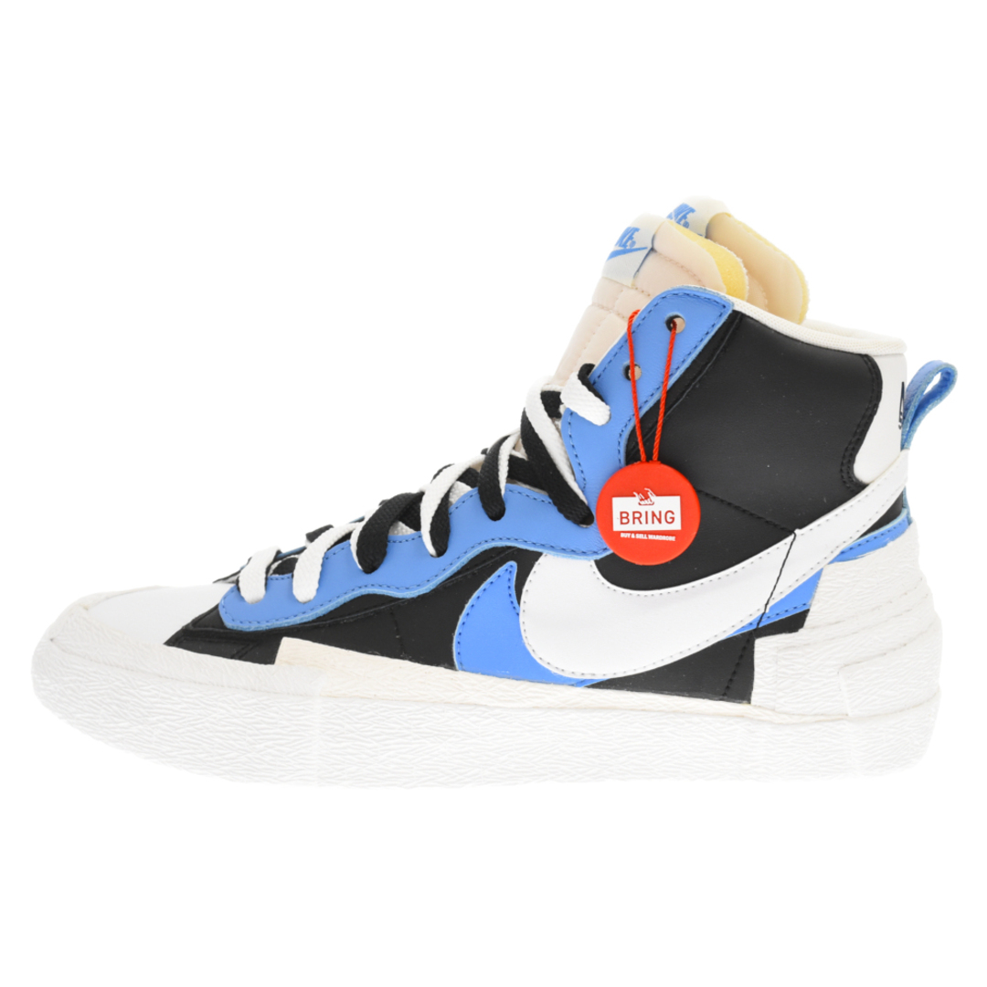 NIKE(ナイキ)のNIKE ナイキ ×SACAI BLAZER MID サカイ ブレザーミッド ハイカットスニーカー ブルー/ブラック BV0072-001 US7.5 メンズの靴/シューズ(スニーカー)の商品写真