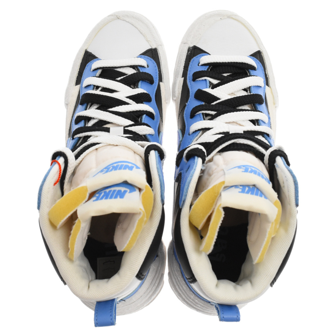 NIKE(ナイキ)のNIKE ナイキ ×SACAI BLAZER MID サカイ ブレザーミッド ハイカットスニーカー ブルー/ブラック BV0072-001 US7.5 メンズの靴/シューズ(スニーカー)の商品写真