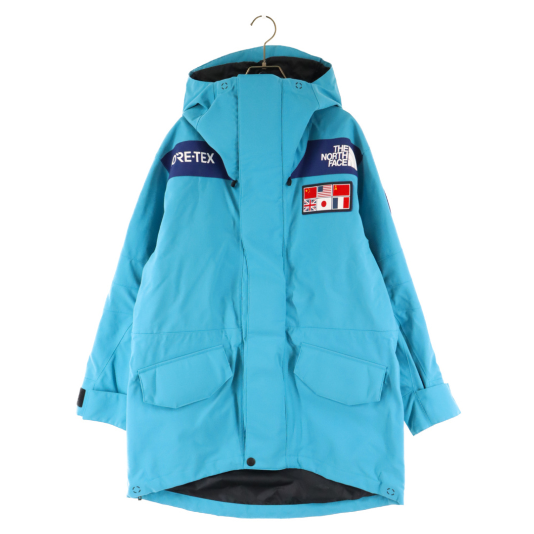 THE NORTH FACE ザノースフェイス Trans Antarctica Parka ロゴパッチマウンテンナイロンジップアップジャケット NP62238 ブルー85センチ身幅