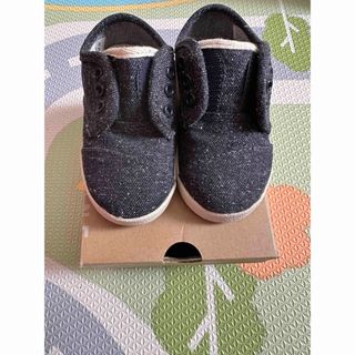 トムズ(TOMS)のTOMSキッズ靴　ネイビー　13cm 新品未使用(スニーカー)