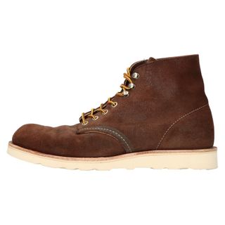 レッドウィング(REDWING)のRED WING レッド ウイング Classic Round Toe Boots クラシック ラウンド トゥー ショート スウェード ブーツ 8164 ブラウン(ブーツ)