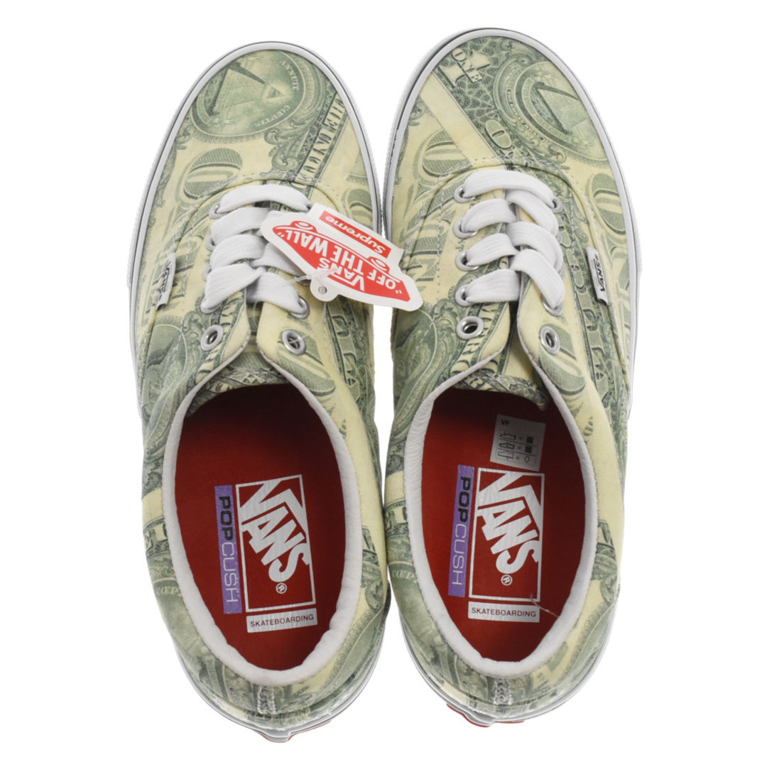 Supreme(シュプリーム)のSUPREME シュプリーム 23SS×VANS Skate Era Dollar Bill Green×バンズ スケート エラ ダラービルグリーン ローカットスニーカー シューズ VN0A5FC9GRN US8/26.0cm メンズの靴/シューズ(スニーカー)の商品写真