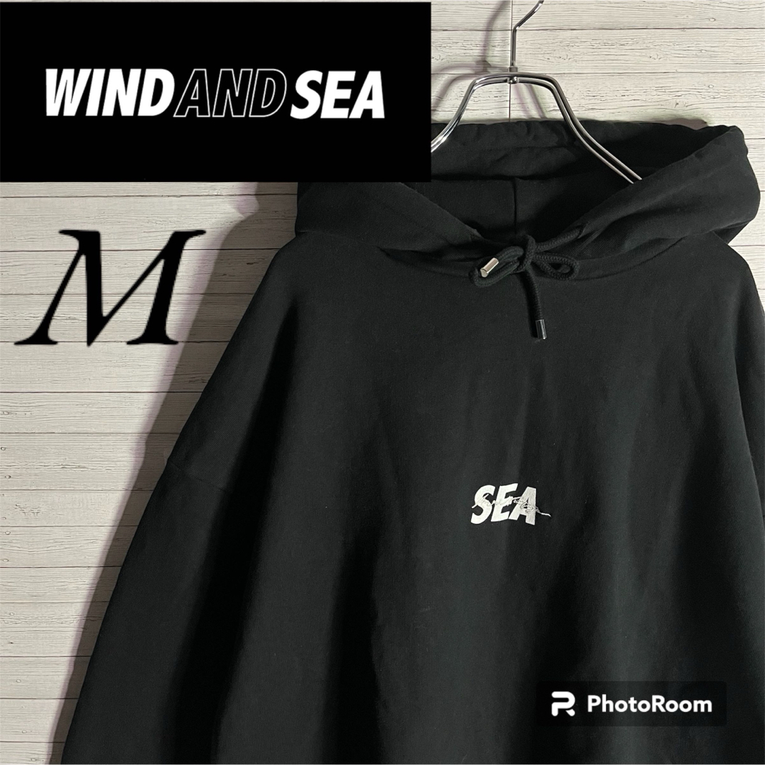 希少】wind and sea ウィンダンシー 刺繍 ZIP HOODIE-