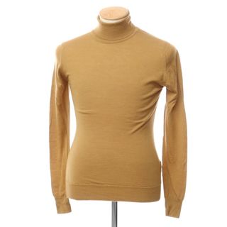 ジョンスメドレー(JOHN SMEDLEY)の【中古】ジョンスメドレー JOHN SMEDLEY ウール タートルネック プルオーバーニット ライトブラウン【サイズS】【メンズ】(ニット/セーター)