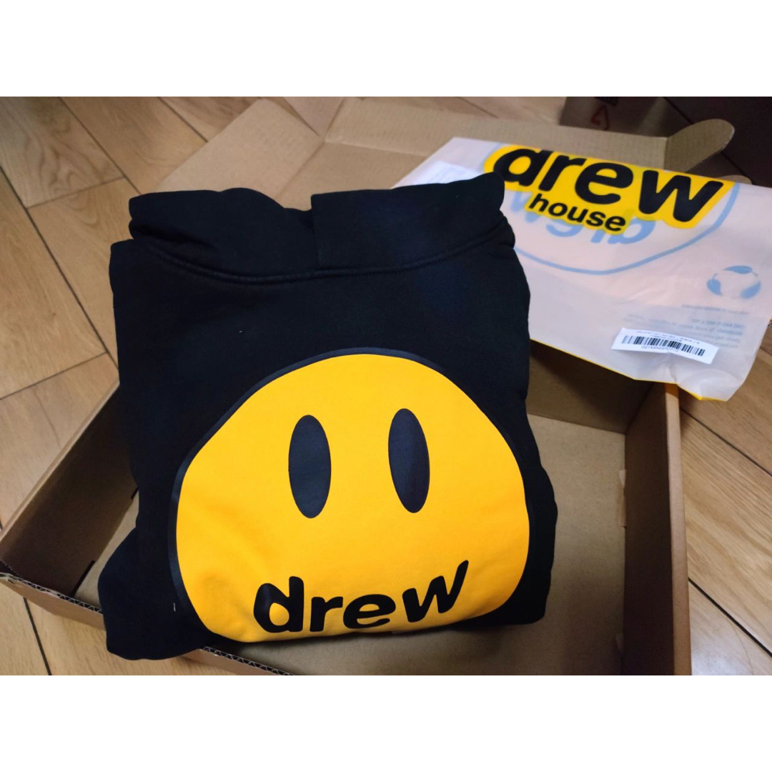 【新品未使用】ドリューハウス Drew house パーカー 裏起毛ブラックL