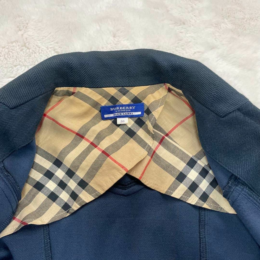 美品】BURBERRY BLUE LABEL バーバリー ブルーレーベル テーラード 美品】BURBERRY BLUE LABEL バーバリー ブルーレーベル テーラード