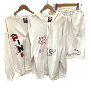 ♪♪ PINK PANTHER 3点セット 上下セット メンズ パーカー カーディガン ハーフパンツ SIZE L(その他)