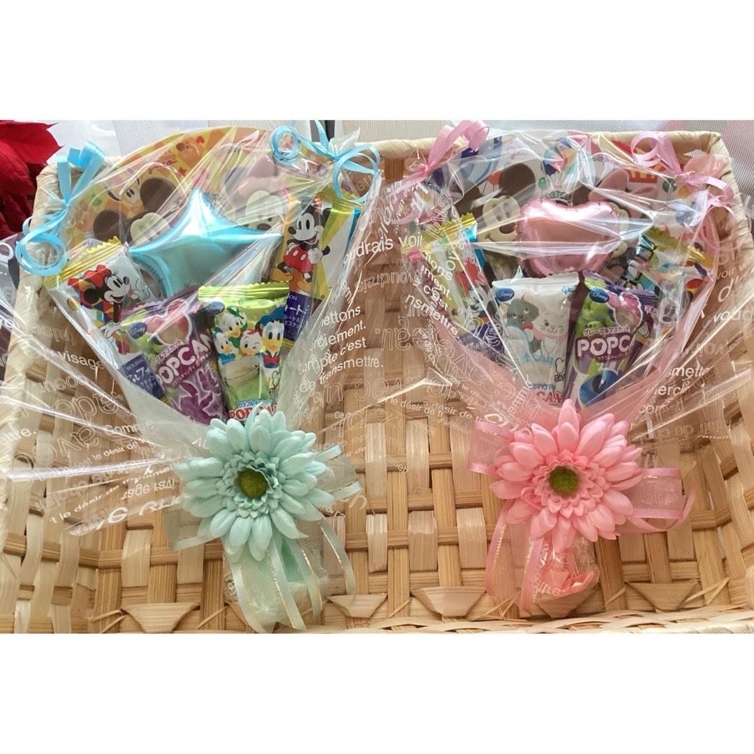 季節限定　風船無しお菓子ブーケ♡2個　プチギフト　入学　入園　結婚式　発表会　祝 食品/飲料/酒の食品(菓子/デザート)の商品写真