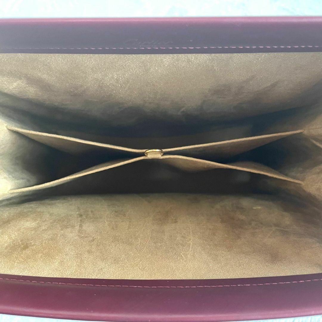 Cartier(カルティエ)の【希少/極美品】 カルティエ ハンドバッグ スリーカラー トリニティ ボルドー レディースのバッグ(ハンドバッグ)の商品写真