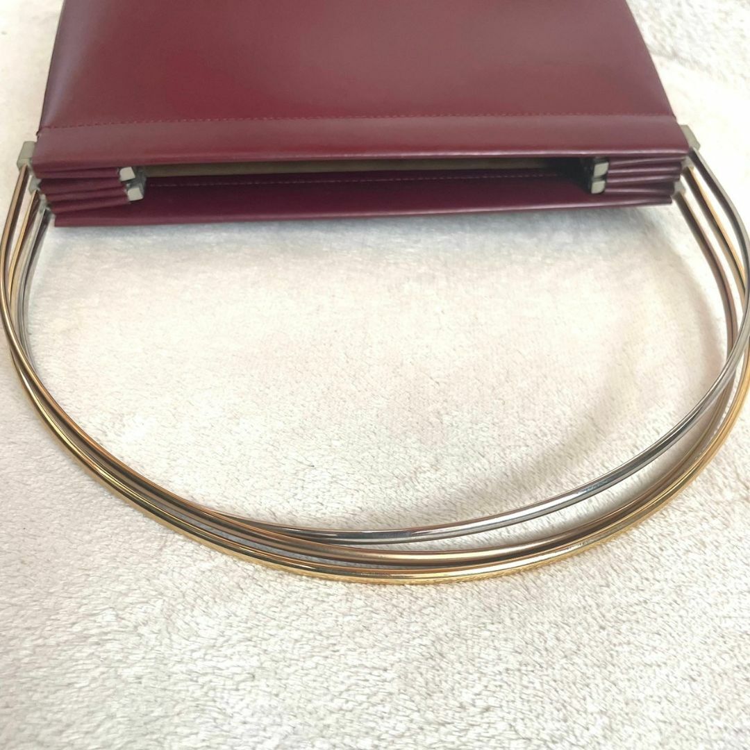 Cartier(カルティエ)の【希少/極美品】 カルティエ ハンドバッグ スリーカラー トリニティ ボルドー レディースのバッグ(ハンドバッグ)の商品写真