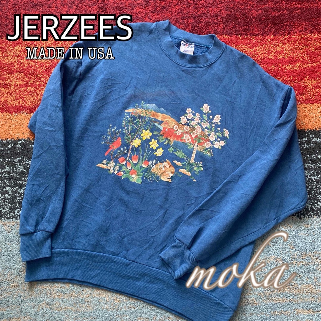 JERZEES(ジャージーズ)のJERZEES 90年代 ジャージーズ スウェット トレーナー USA レディースのトップス(トレーナー/スウェット)の商品写真