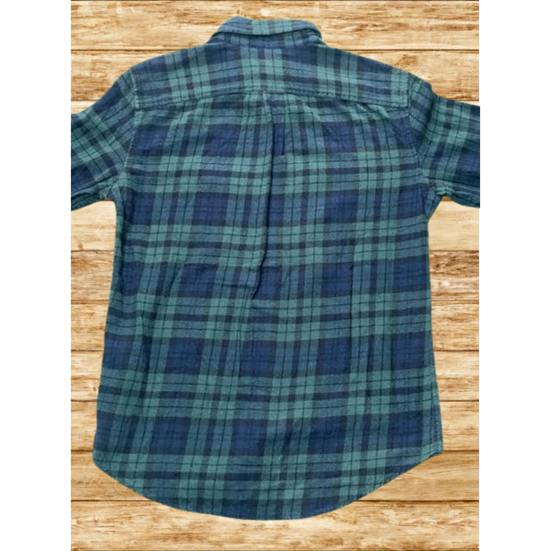 GAP(ギャップ)の大人気　ヴィンテージ　オールドギャップ　チェックシャツ　カーキ　古着　アメカジ メンズのトップス(シャツ)の商品写真