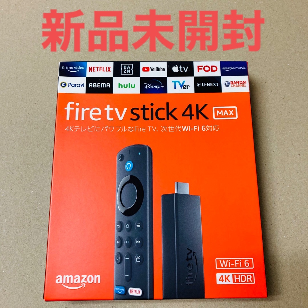 Amazon(アマゾン)の【未開封】Fire TV Stick 4K MAX 第3世代 スマホ/家電/カメラのテレビ/映像機器(その他)の商品写真