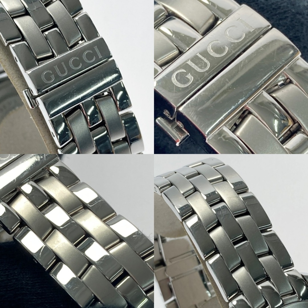 Gucci(グッチ)の☆☆GUCCI グッチ デイト ステンレススチール 5500M シルバー文字盤 クォーツ メンズ 腕時計 メンズの時計(腕時計(アナログ))の商品写真