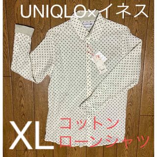 ユニクロ(UNIQLO)の未使用XL［UNIQLOイネス］コットンローンシャツ（小花柄）(シャツ/ブラウス(長袖/七分))