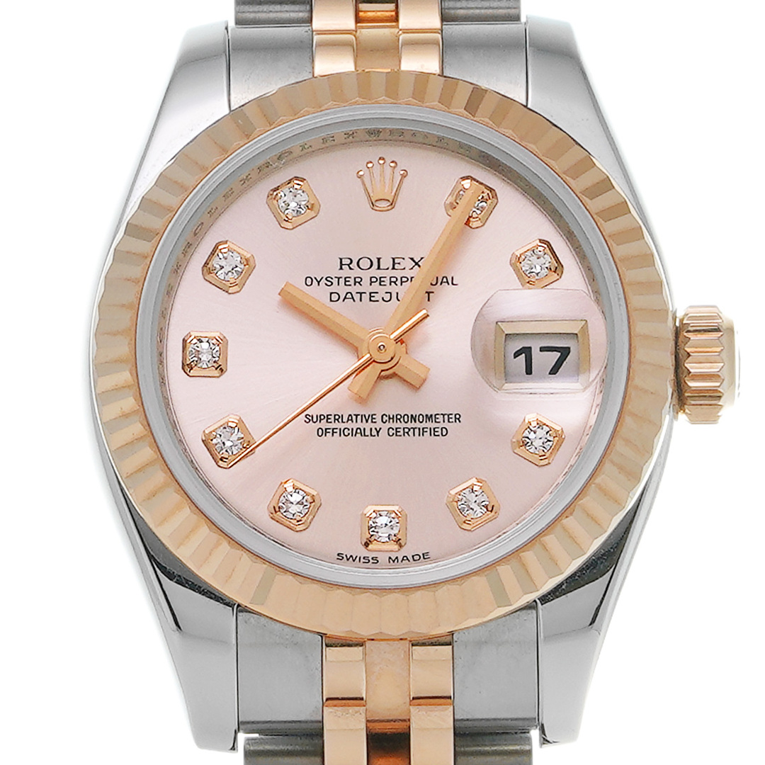 ROLEX(ロレックス)の中古 ロレックス ROLEX 179171G D番(2005年頃製造) ピンク /ダイヤモンド レディース 腕時計 レディースのファッション小物(腕時計)の商品写真