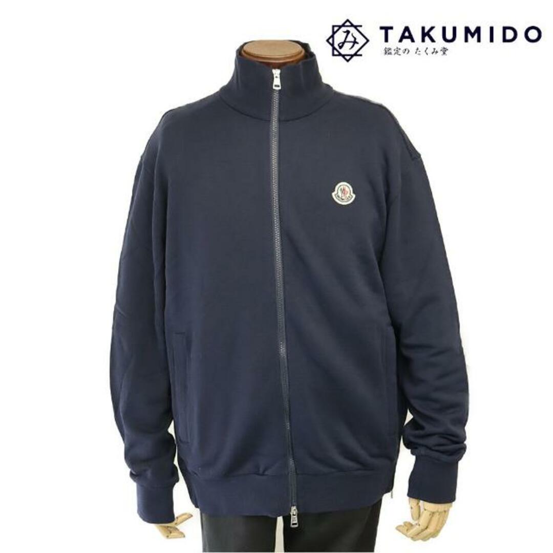 MONCLER(モンクレール)のモンクレール ジップ スウェット G20918G00036 809KR 中古 サイズL ネイビー MONCLER 【中古】 | ブランド ファッション 長袖 服 アウター カジュアル 紺 シンプル ABランク メンズのトップス(ジャージ)の商品写真