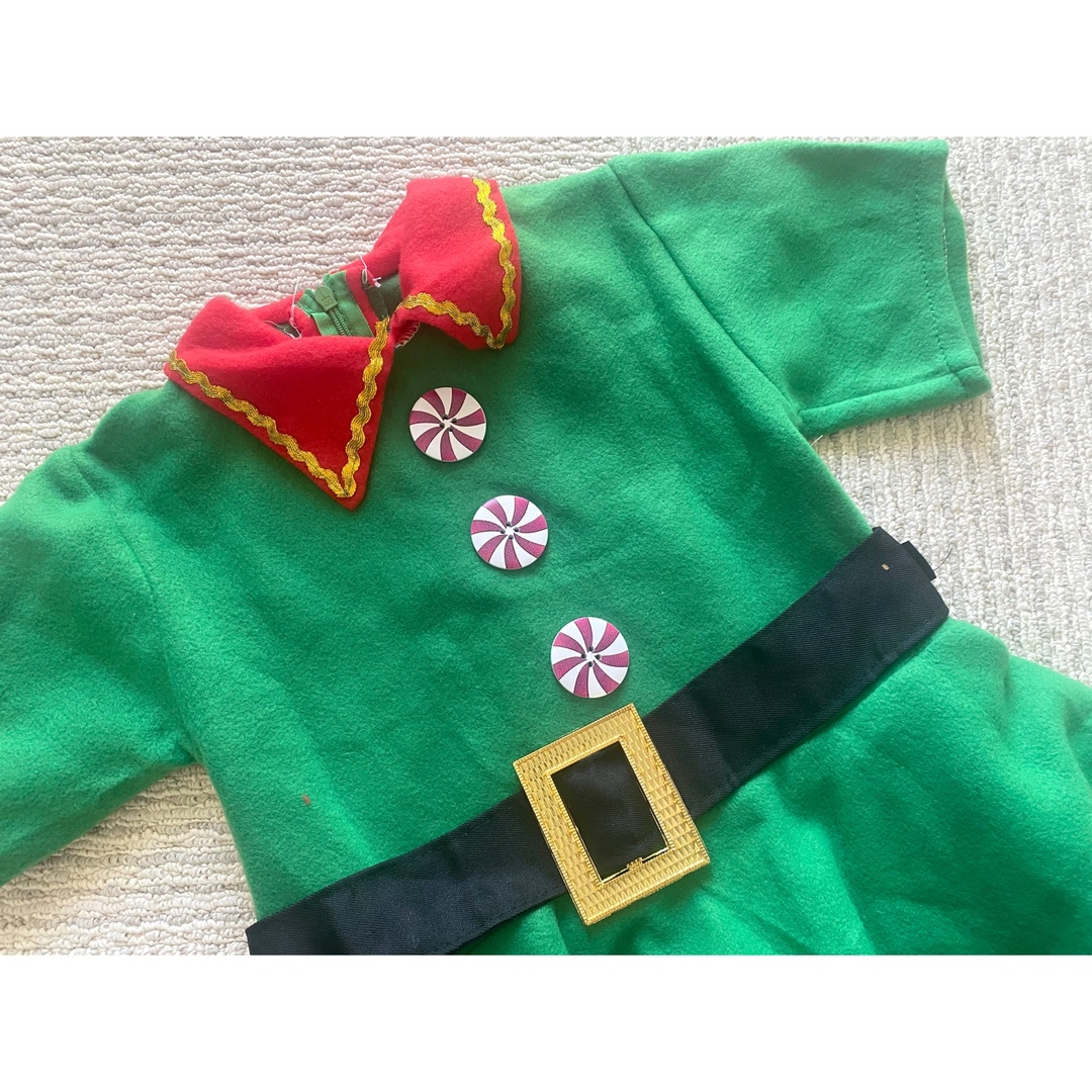 クリスマスコスチューム　小人　コスプレ　120 130 キッズ/ベビー/マタニティのキッズ服女の子用(90cm~)(ワンピース)の商品写真