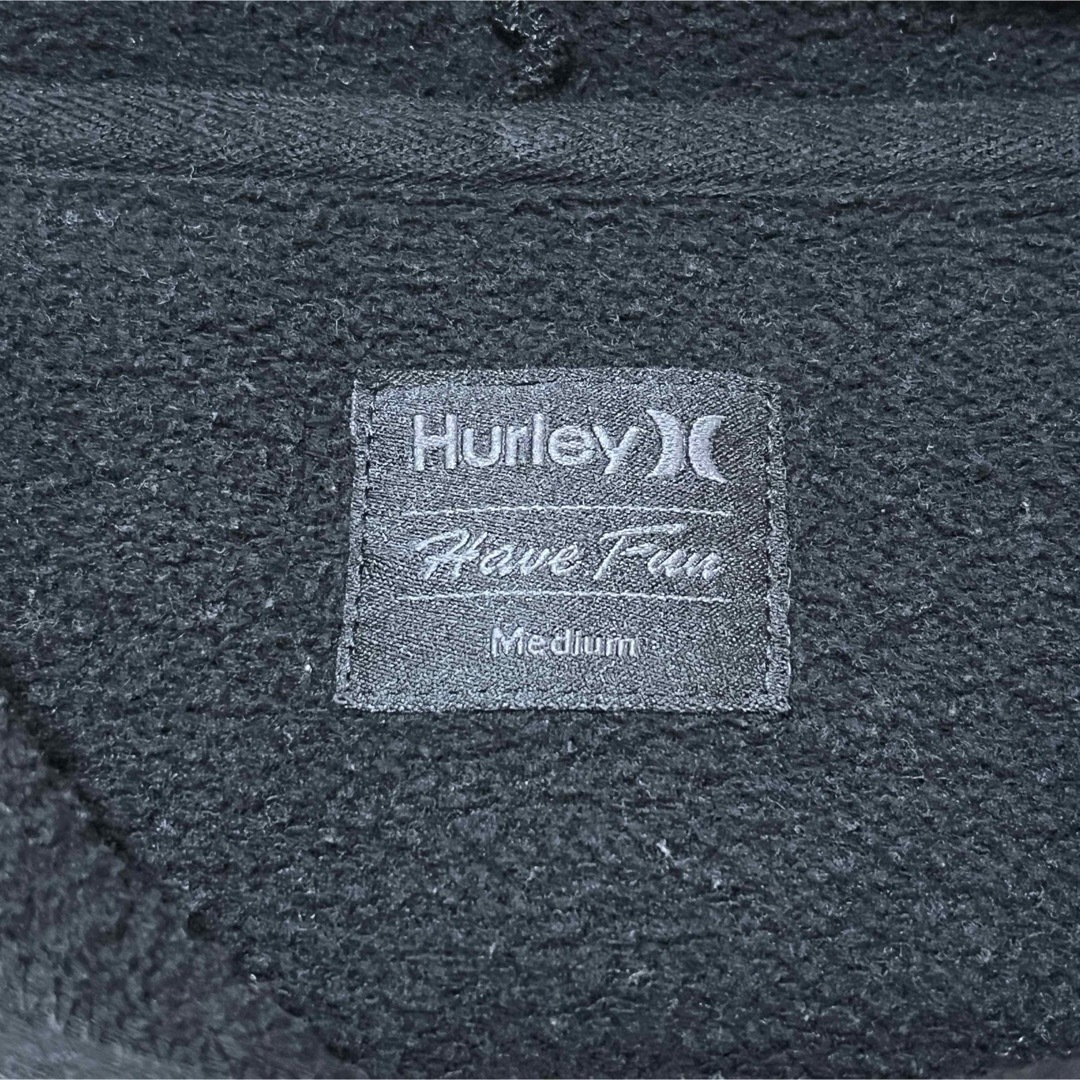 Hurley(ハーレー)のハーレー プルオーバーパーカー Mサイズ 刺繍ロゴ Hurley ブラック メンズのトップス(パーカー)の商品写真